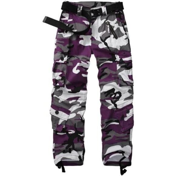 Women's Cotton Casual Military Army Cargo Combat Work Pants with 8 Pocket - Picture 1 of 6